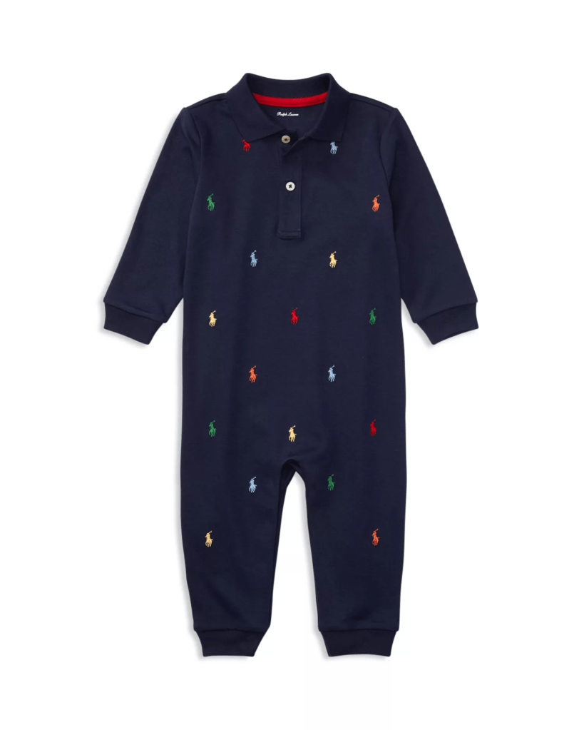 Ralph Lauren Boys' Embroidered Coverall - Baby